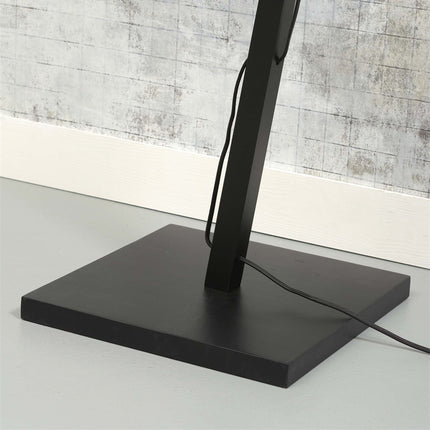 Bhutan Bambus Stehlampe Schwarz und Natur 150 cm