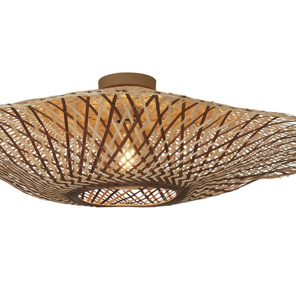 Plafonnier Madura Bambou Naturel et Brun 87 cm