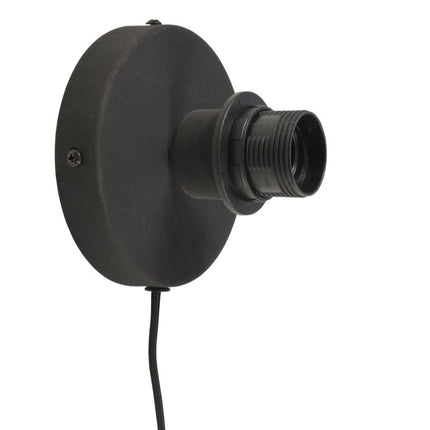 Palawan Bamboo Wall Light Black and Natural 40x15 cm S