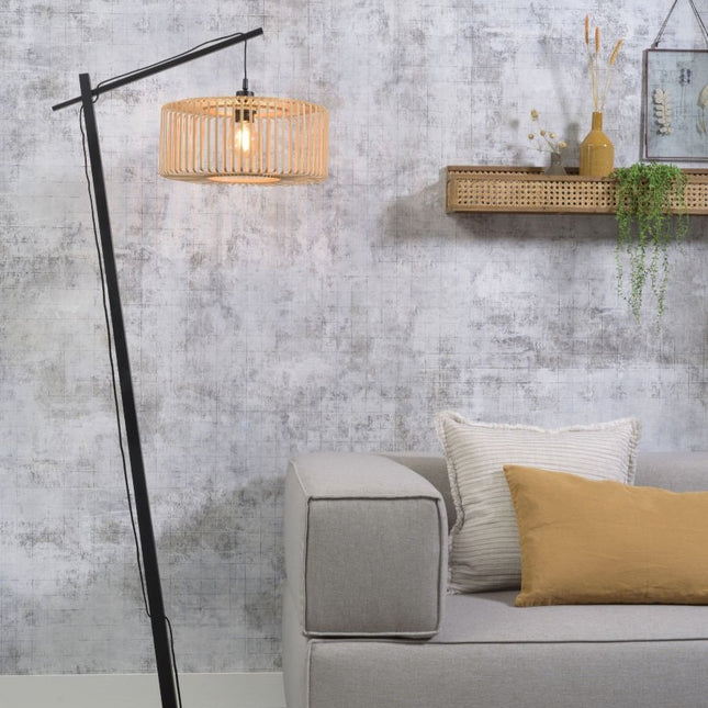 Bromo Stehlampe aus natürlichem Bambus, 176 cm