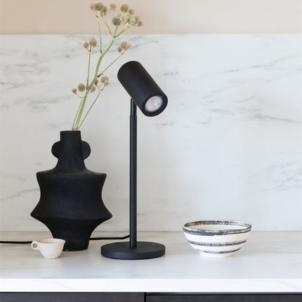 Lampe de Table Java Bambou Noir LED