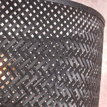 Java Straight Bambus Stehleuchte Schwarz 128 cm