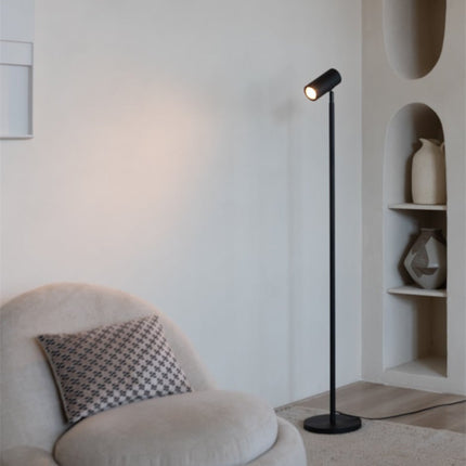 Lampadaire Java Bambou Noir LED