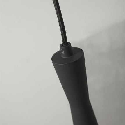 Suspension Cylindrique Bordeaux Noire GU10