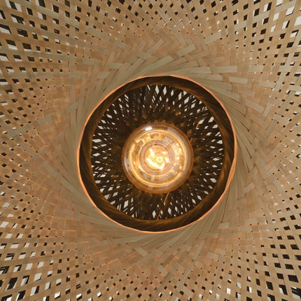 Lampadaire Kalimantan Bambou Naturel et Noir 218 cm