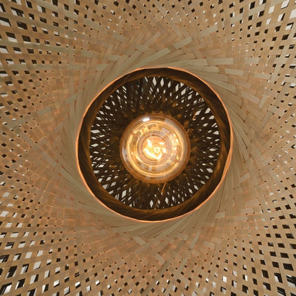 Kalimantan Bamboo Wall Light Black and Natural M
