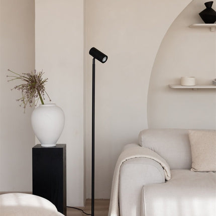 Lampadaire Java Bambou Noir LED