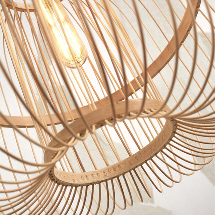Hokkaido Natural Bamboo Pendant Light 38 cmSuspension Hokkaido Bambou Naturel 38 cm