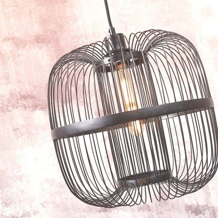 Lampadaire Hokkaido Bambou Noir 176 cm