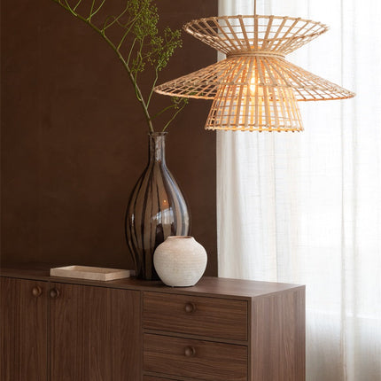 Suspension Machu Picchu Bambou Naturel 57 cm