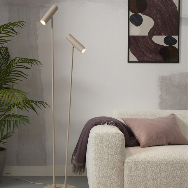 Lampadaire Havana Fer Sable à Double Lumière 161 cm
