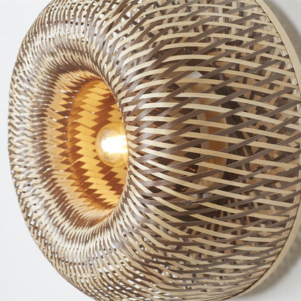 Applique Murale Barbados Bambou Naturel et Brun 35 cm
