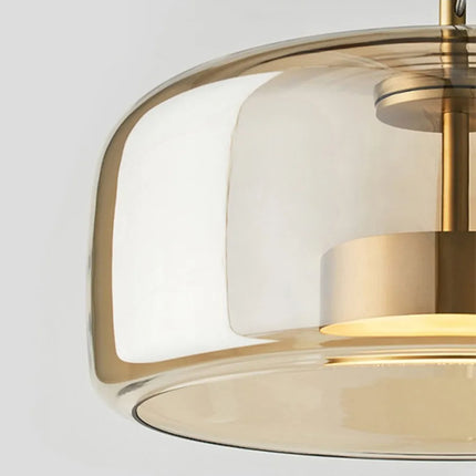 Elegante nordische LED-Pendelleuchte aus Glas