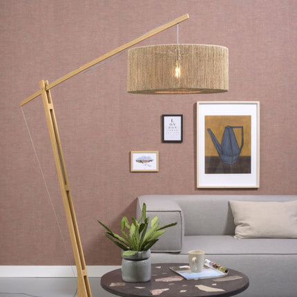Iguazu Stehlampe Jute und natürlicher Bambus 218 cm