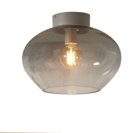 Plafonnier Bologna Verre Gris Clair 35 cm