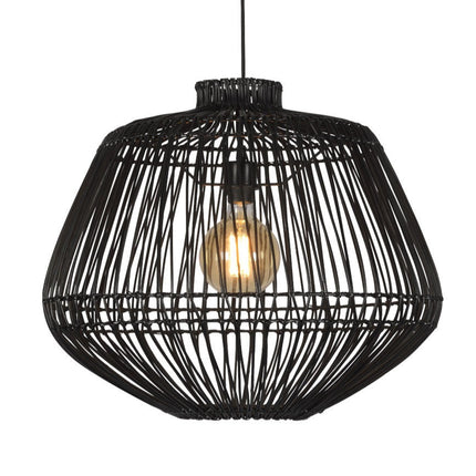 Suspension Madagascar Rotin Noir Ø60 cm