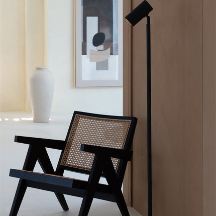 Lampadaire Java Bambou Noir LED