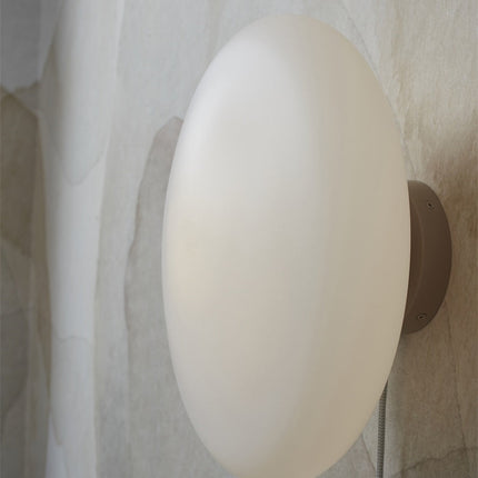 Applique Murale Sapporo Verre Blanc et Sable