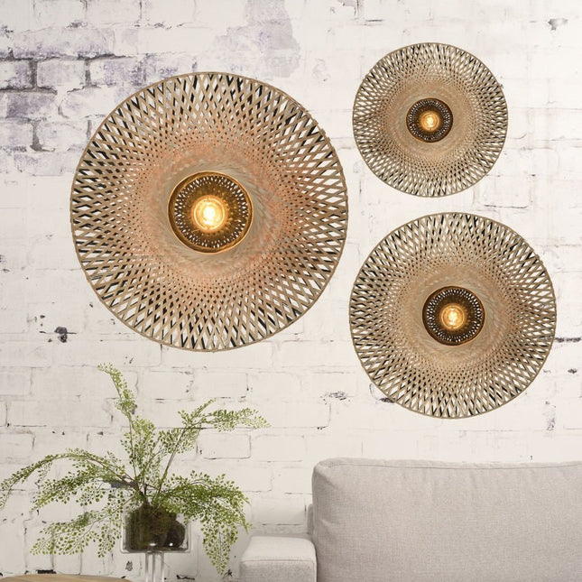 Kalimantan Black and Natural Bamboo Wall Light
