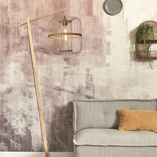 Hokkaido Stehlampe aus natürlichem Bambus, 176 cm