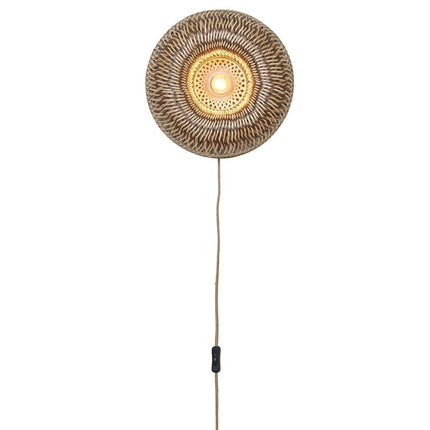 Applique Murale Barbados Bambou Naturel et Brun 35 cm
