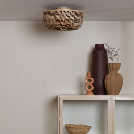 Deckenleuchte Barbados Natur und Braun Bambus 35 cm