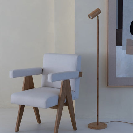 Lampadaire Java Bambou Naturel LED