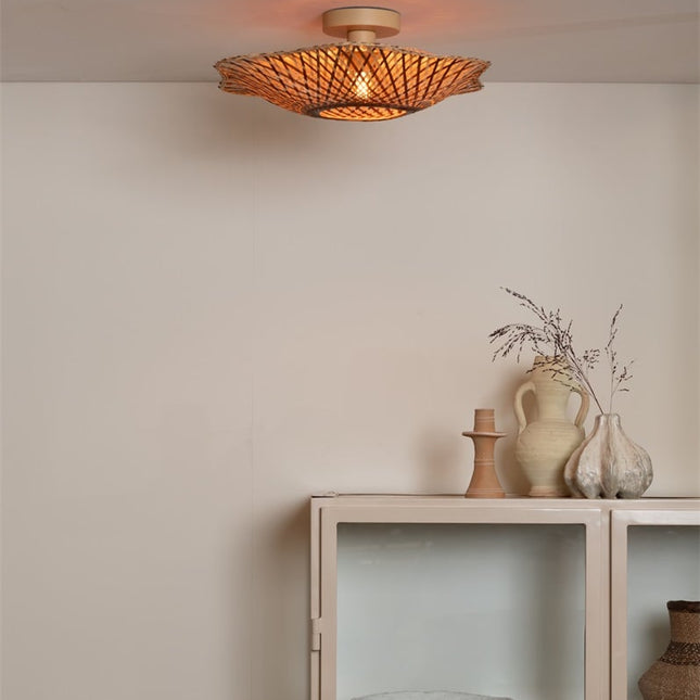 Plafonnier Madura Bambou Naturel et Brun