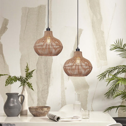 Kalahari Pendelleuchte aus natürlichem Rattan, 32 cm