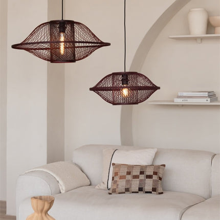 Suspension Maui Bambou Bordeaux 50 cm
