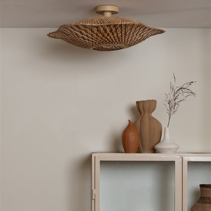 Plafonnier Madura Bambou Naturel et Brun 60 cm