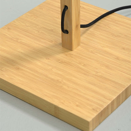 Lampadaire Bhutan Bambou Naturel et Noir 145 cm