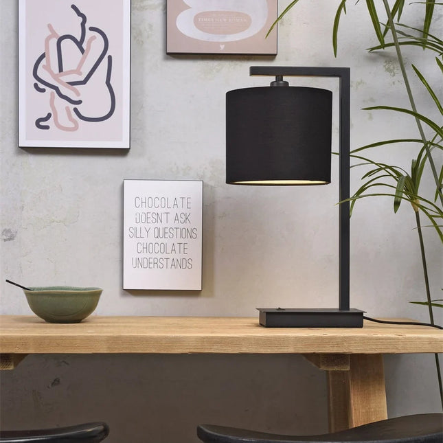 Lampe de Table Boston 44cm Noire