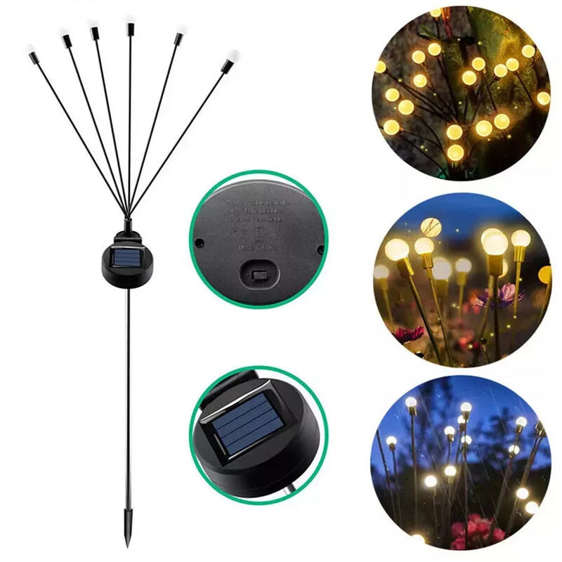 Dimensions Lámpara solar LED de jardín con forma de luciérnaga