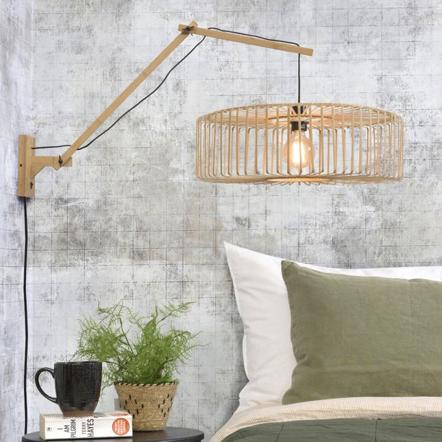 Bromo Natural Bamboo Wall Light 60x18 cm L