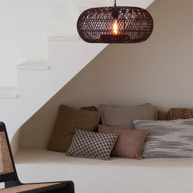 Suspension Arizona Bambou Bordeaux 50 cm