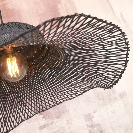 Lampadaire Ibiza Bambou Noir 176 cm