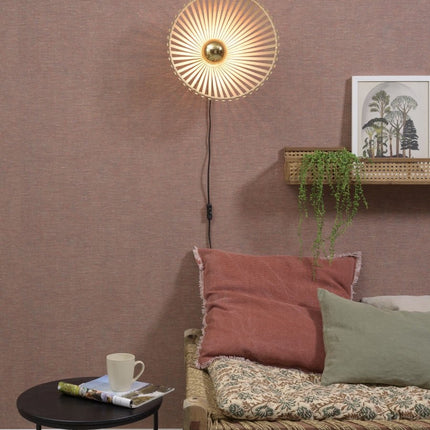 Bromo Natural Bamboo Wall Light 40 cm