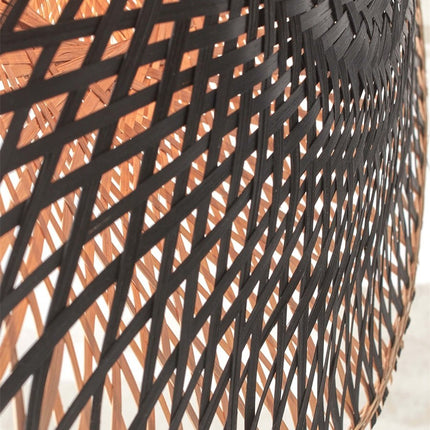 Kalimantan Bamboo Wall Light Black and Natural 44 cm