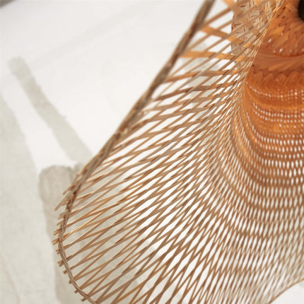 Ibiza gewellte Deckenleuchte aus natürlichem Bambus, 50 cm
