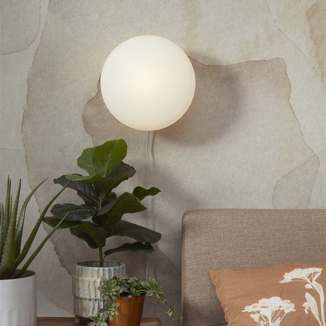 Applique Murale Sapporo Verre Blanc et Sable