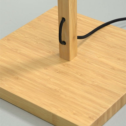 Java Straight Stehleuchte Natur und Schwarz Bambus 128 cm