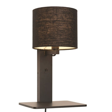 Andes Bamboo and Black Ecolin Wall Light 36 cm