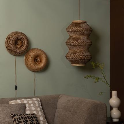 Applique Murale Barbados Bambou Naturel et Brun 35 cm