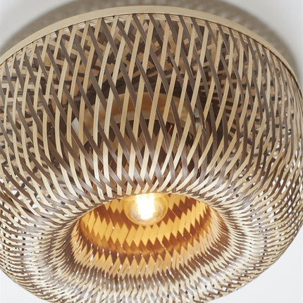 Deckenleuchte Barbados Natur und Braun Bambus 35 cm