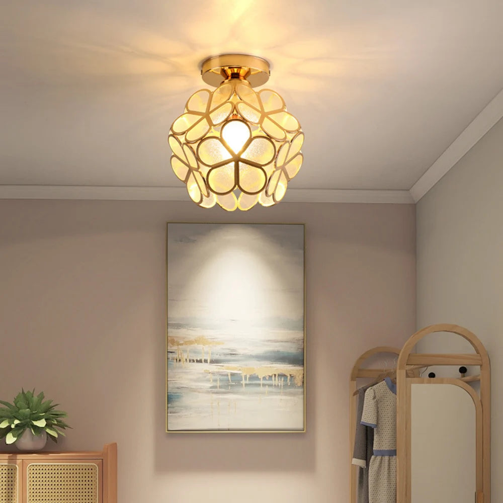 Crystal Petal Shape LED Ceiling Light