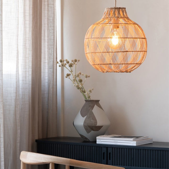 Suspension Mendoza Bambou Naturel 35 cm
