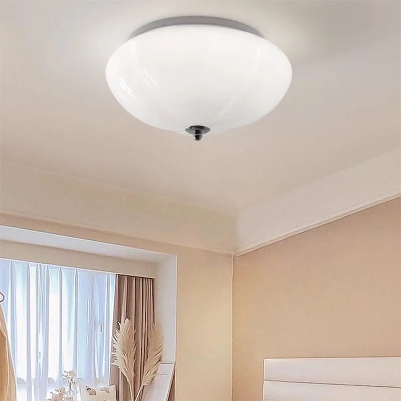 Minimalist Retro Glass LED Pointe Ceiling Light