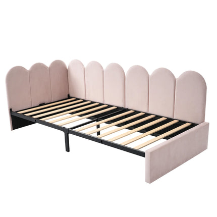Single bed 90x200 – Bed with storage and padded backrest