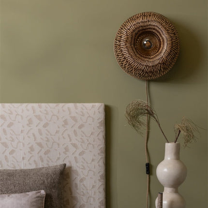 Applique Murale Barbados Bambou Naturel et Brun 35 cm